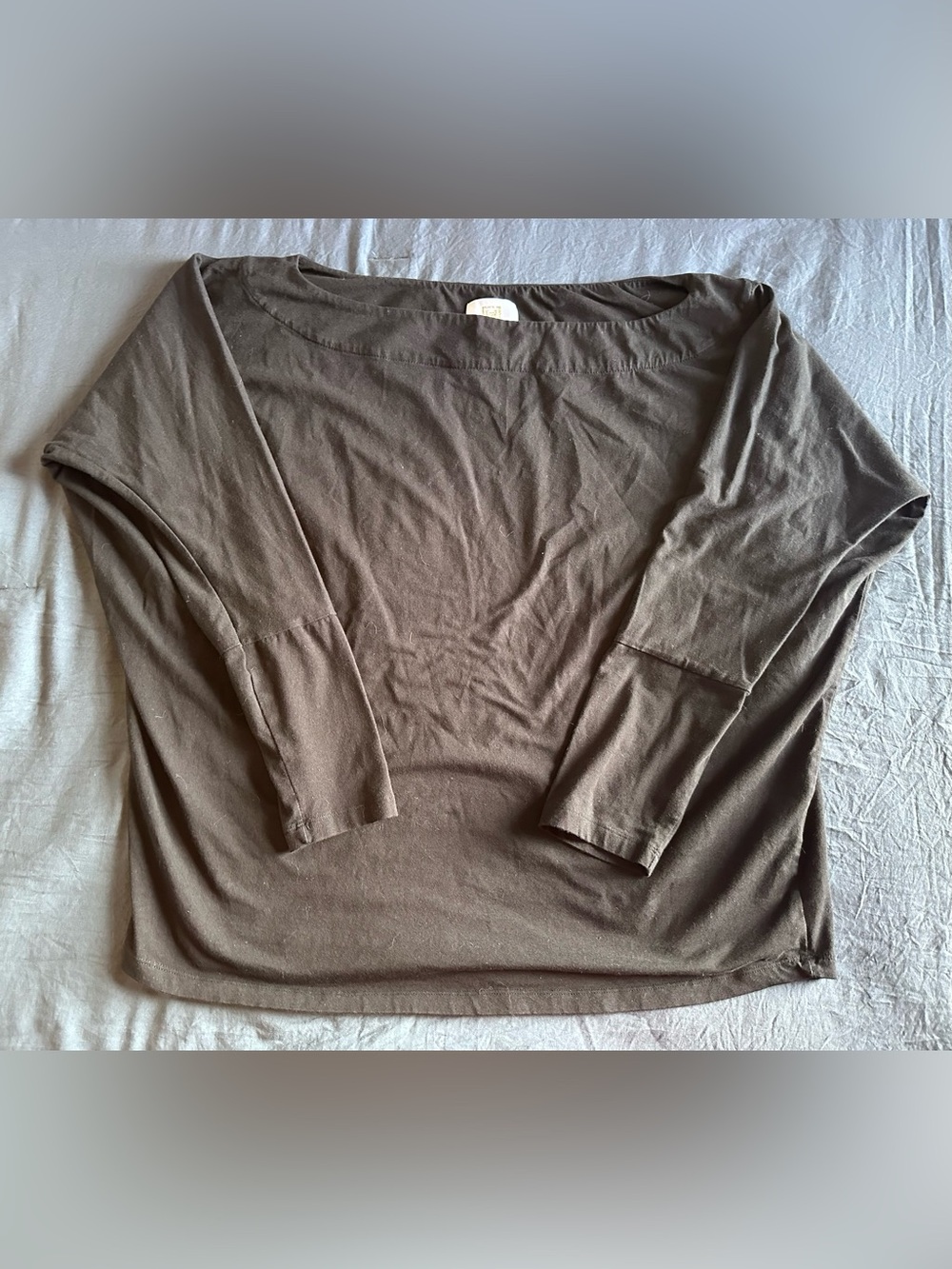 Heidi Houston Black Boatneck Long-Sleeve - Size XL